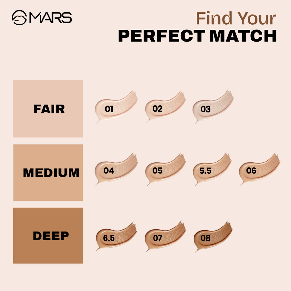 MARS Cosmetics SPF50 PA++++ High Coverage Liquid Foundation - 4