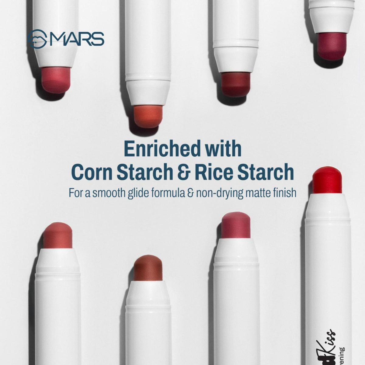 MARS Cosmetics Cloud Kiss Soft - Matte Lip Crayon - 06 Rosy Evening