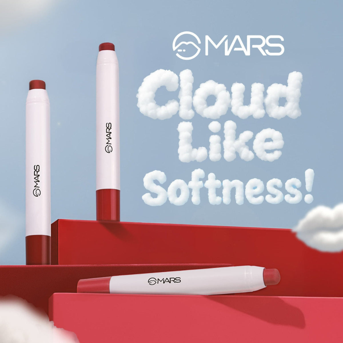 MARS Cosmetics Cloud Kiss Soft - Matte Lip Crayon - 06 Rosy Evening