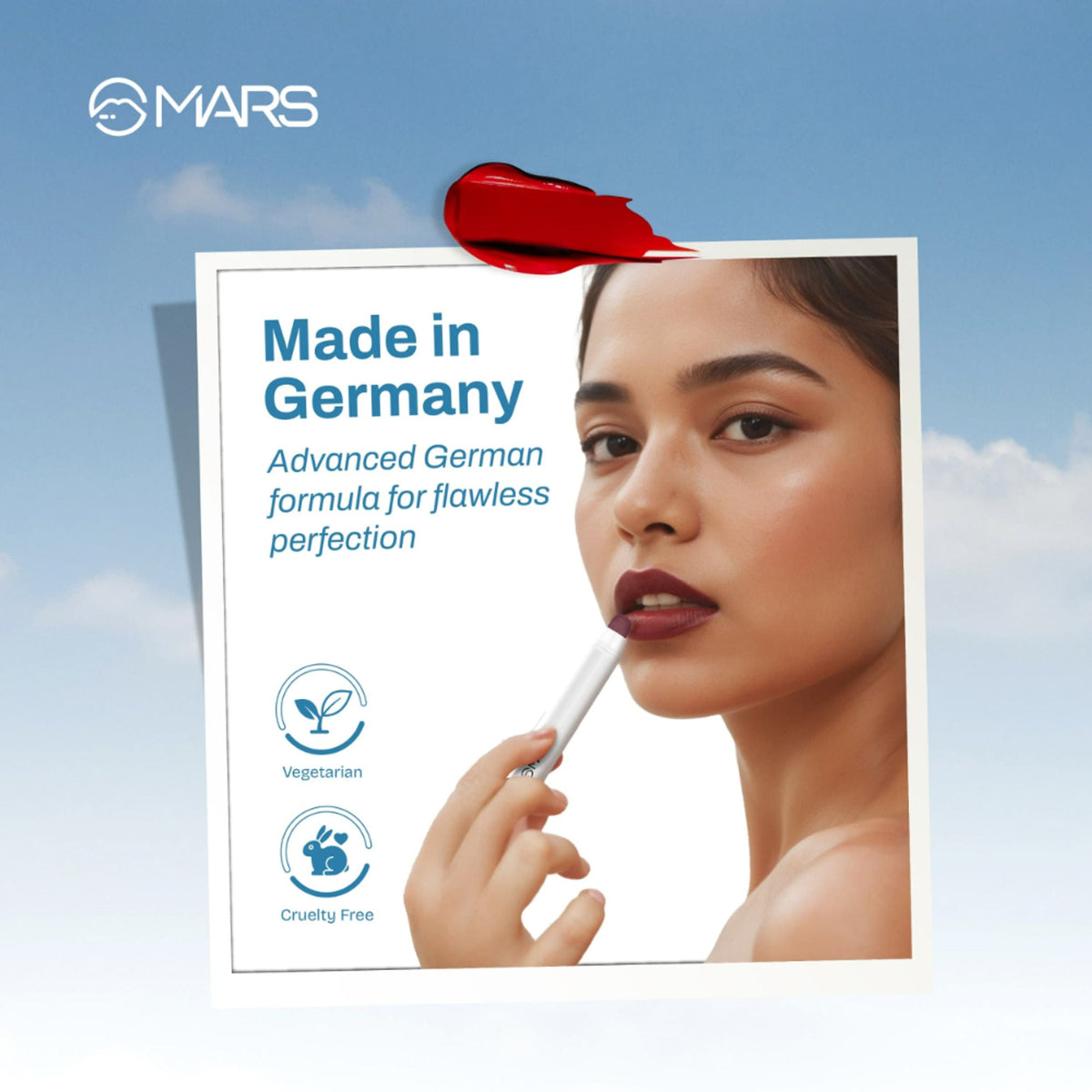 MARS Cosmetics Cloud Kiss Soft - Matte Lip Crayon - 11 Stromy Brown