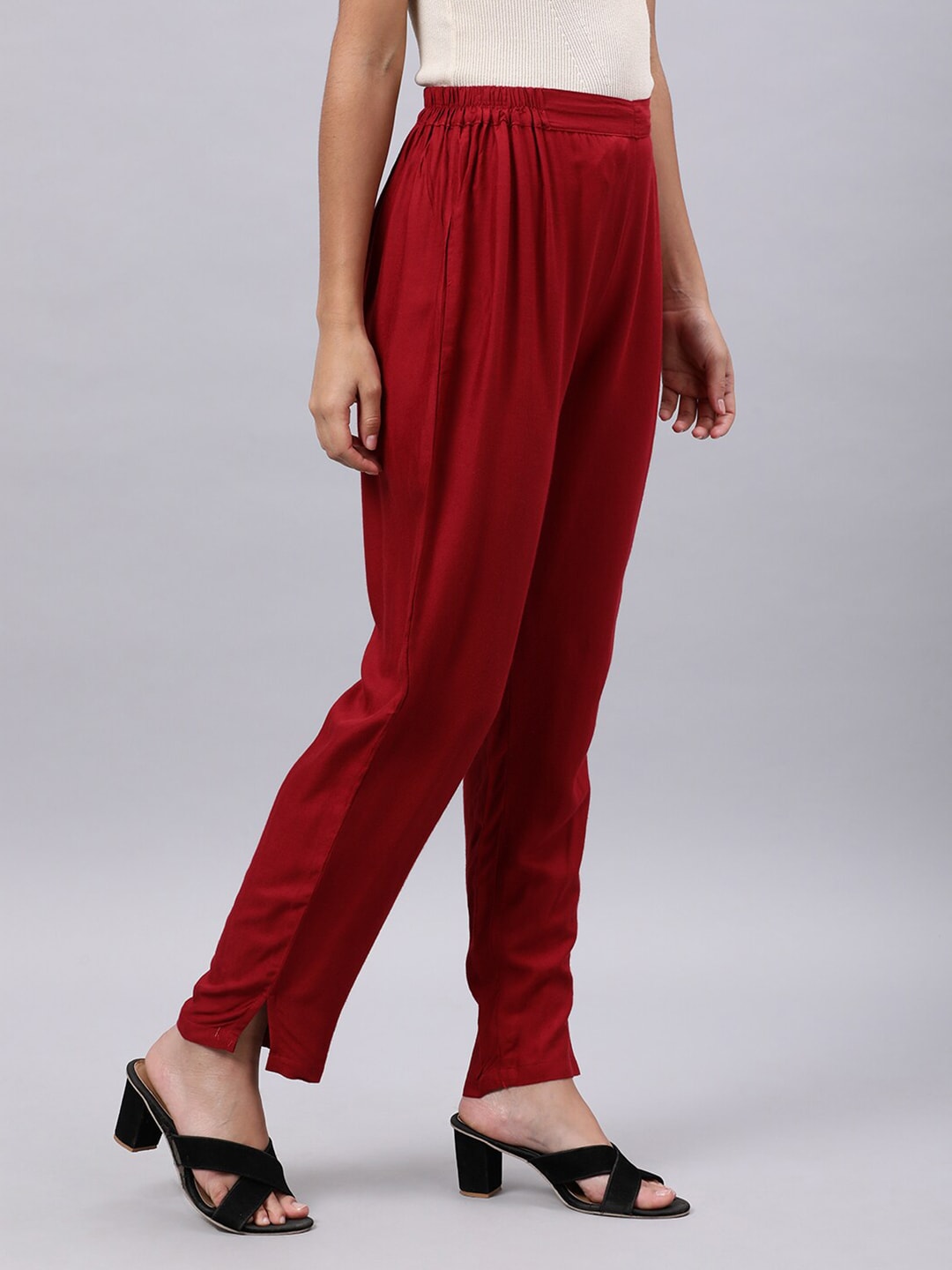 Souchii Women Maroon Liva Ethnic Palazzos