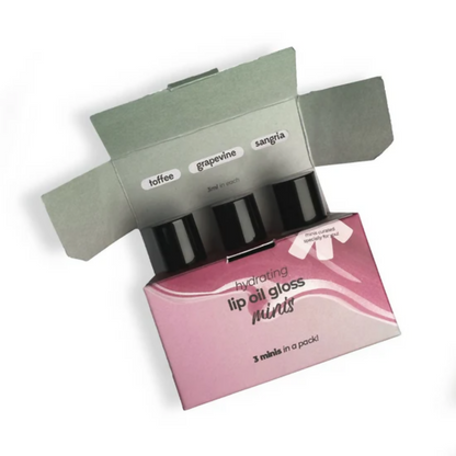 Ruby's Organics Lip Oil Gloss Minis Pack - Sunset