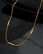 VOJ Gold-Polished Designer Chain With Gold Pipe