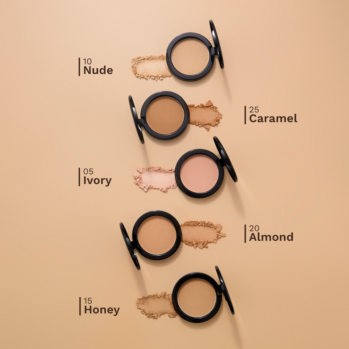 Pilgrim Matte Finish Compact Powder With SPF 25 - Ivory-05