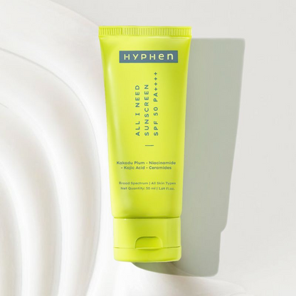 Hyphen By Kriti Sanon All I Need Sunscreen SPF 50 PA++++, UV Rays & Blue Light Protection & Moisturization
