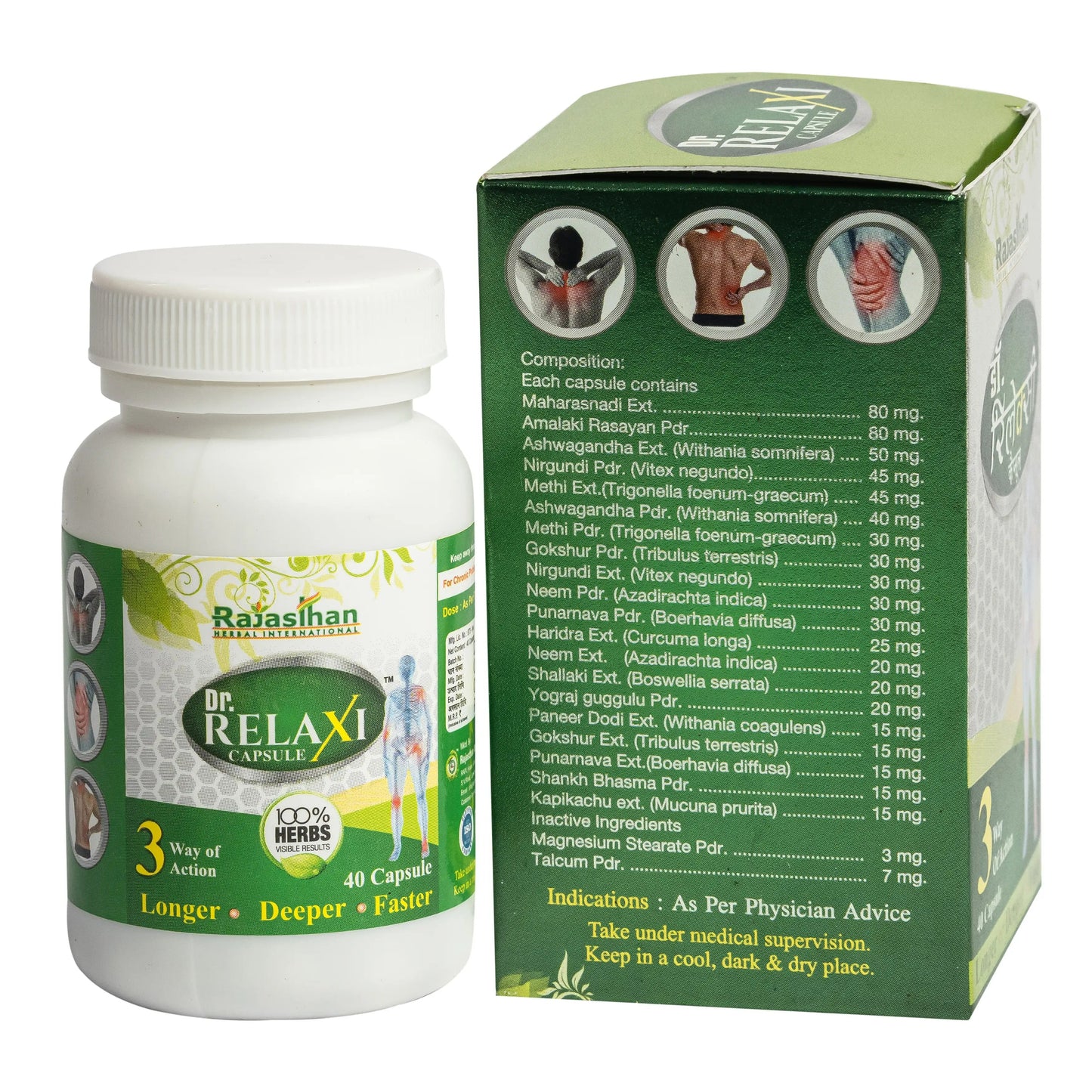 Dr Relaxi Herbal Capsules for Joints Pain and Comfort