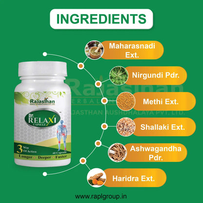 Dr Relaxi Herbal Capsules for Joints Pain and Comfort