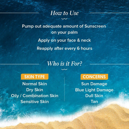 Aqualogica Glow + Dewy Sunscreen With Papaya & Vitamin C SPF 50+ PA++