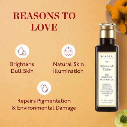 Kama Ayurveda Nalpamaradi Thailam Skin Brightening Treatment