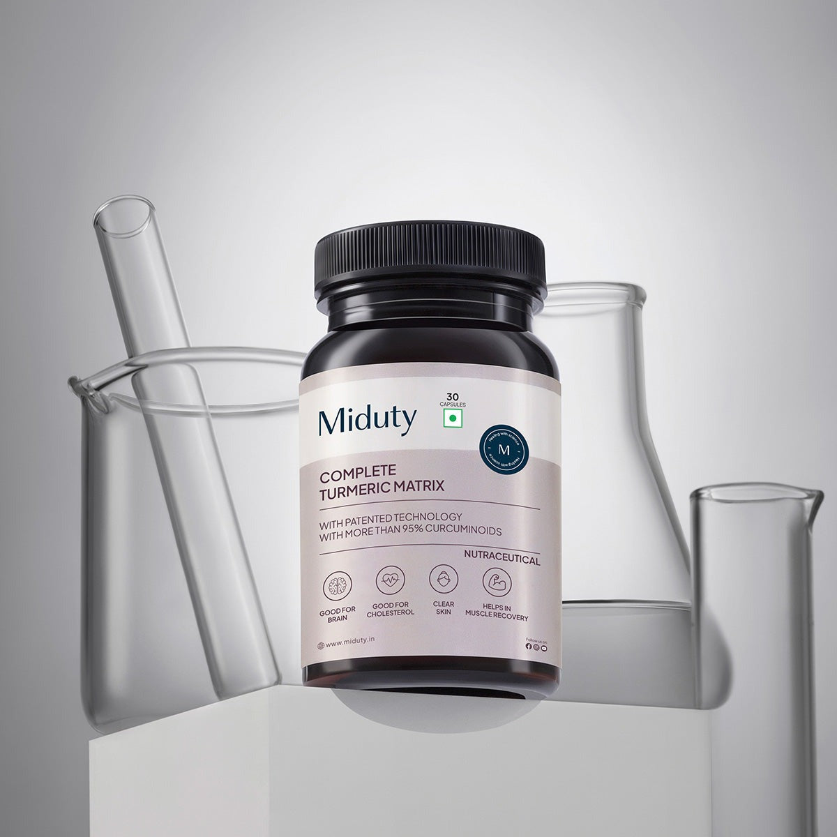 Miduty by Palak Notes Complete Turmeric Matrix Capsules