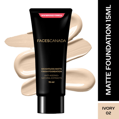 Faces Canada Weightless Matte Finish Foundation-Ivory 02