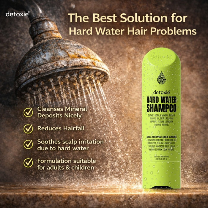 Detoxie Hard Water Relief & Hair Fall Control Pro Growth Shampoo