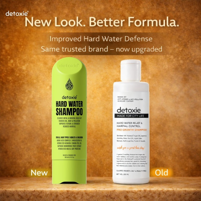 Detoxie Hard Water Relief & Hair Fall Control Pro Growth Shampoo