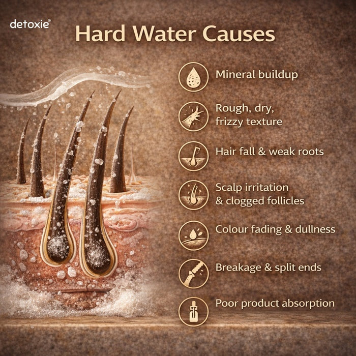 Detoxie Hard Water Relief & Hair Fall Control Pro Growth Shampoo