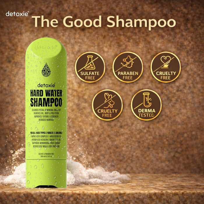 Detoxie Hard Water Relief & Hair Fall Control Pro Growth Shampoo