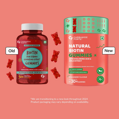 Carbamide Forte Biotin From Sesbania Extract Gummies - Strawberry