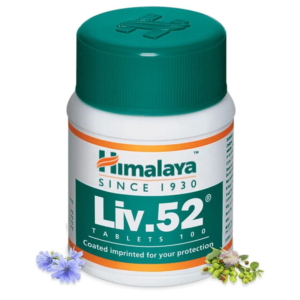 Himalaya Liv.52 Herbal Dietary Supplement Tablets - 100 Counts - Pack of 1
