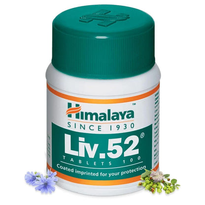 Himalaya Liv.52 Herbal Dietary Supplement Tablets - 100 Counts - Pack of 1