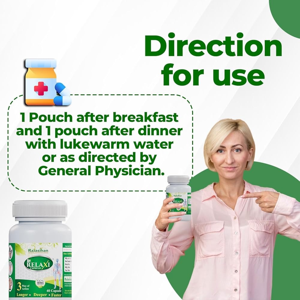 Dr Relaxi Herbal Capsules for Joints Pain and Comfort
