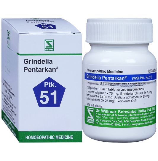 Dr. Willmar Schwabe India Grindelia Pentarkan Ptk 51 Tablets