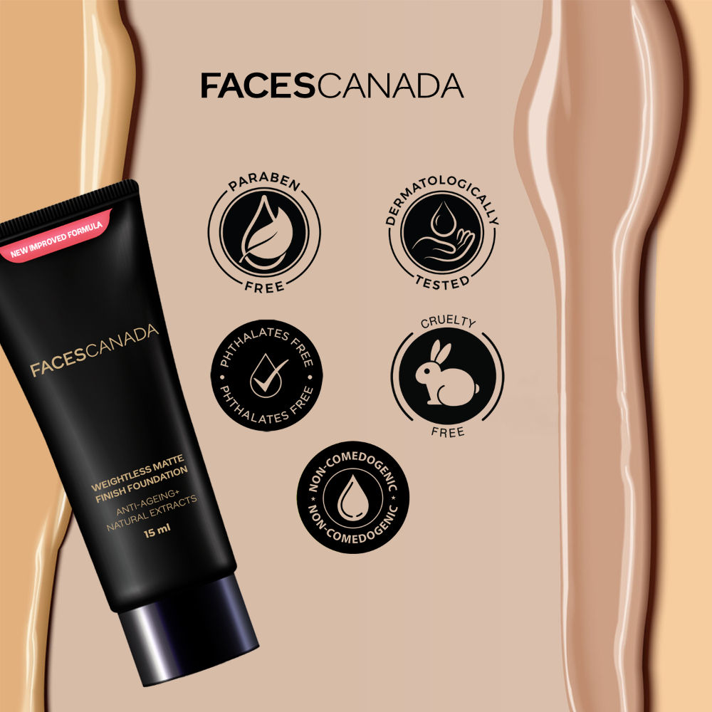Faces Canada Weightless Matte Finish Foundation-Natural 03