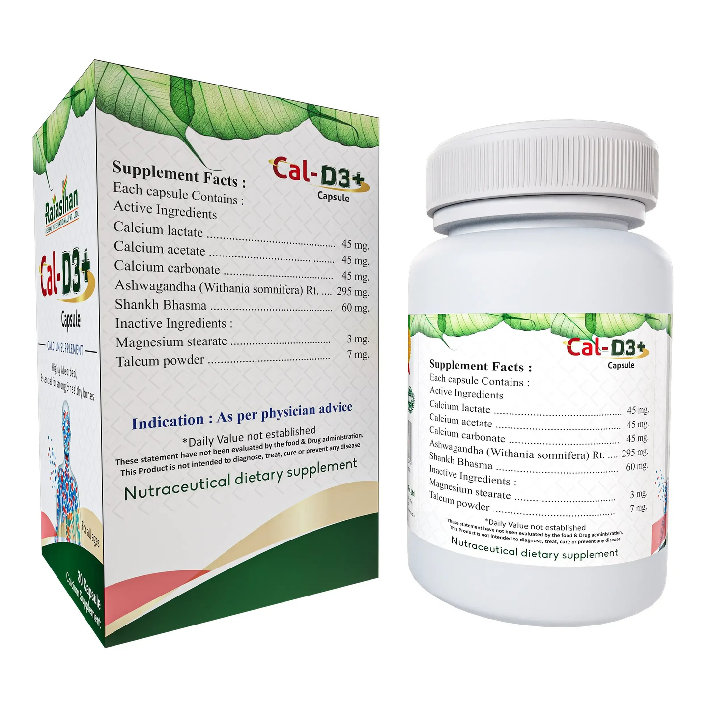Rajasthan Herbals International Cal-D3+ Capsules