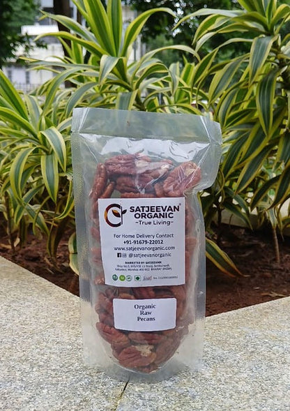 Satjeevan Organic Raw Pecans