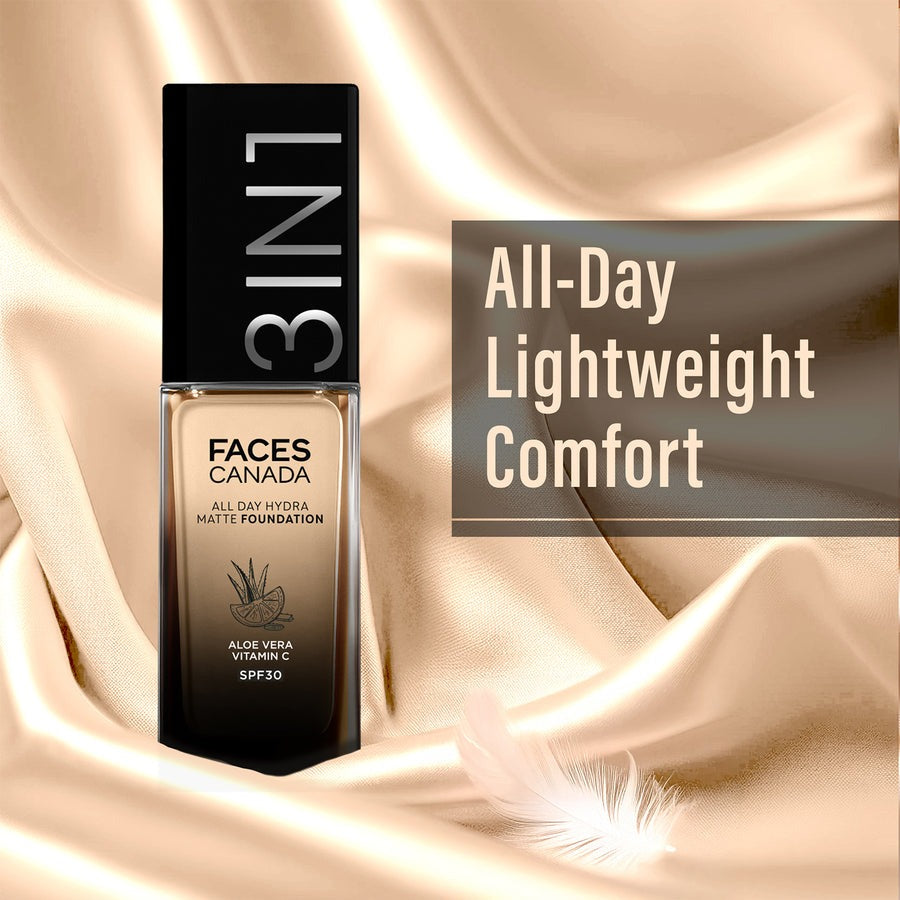 Faces Canada All Day Hydra Matte Foundation-Warm Natural 021