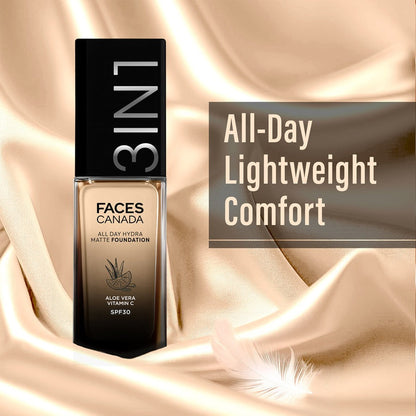Faces Canada All Day Hydra Matte Foundation-Warm Natural 021