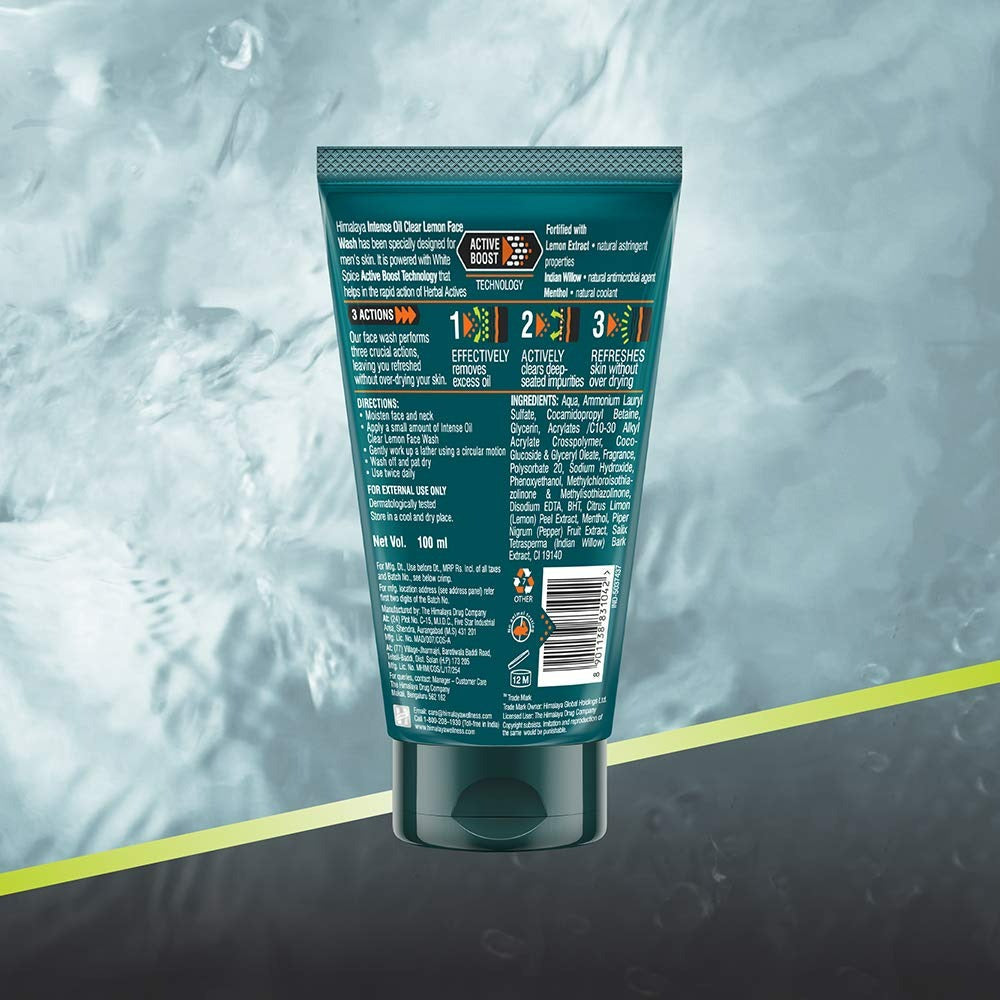 Himalaya Men Intense Oil Clear Lemon Face Wash