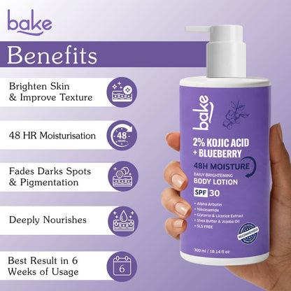 Bake 2% Kojic Acid Body Lotion SPF 30
