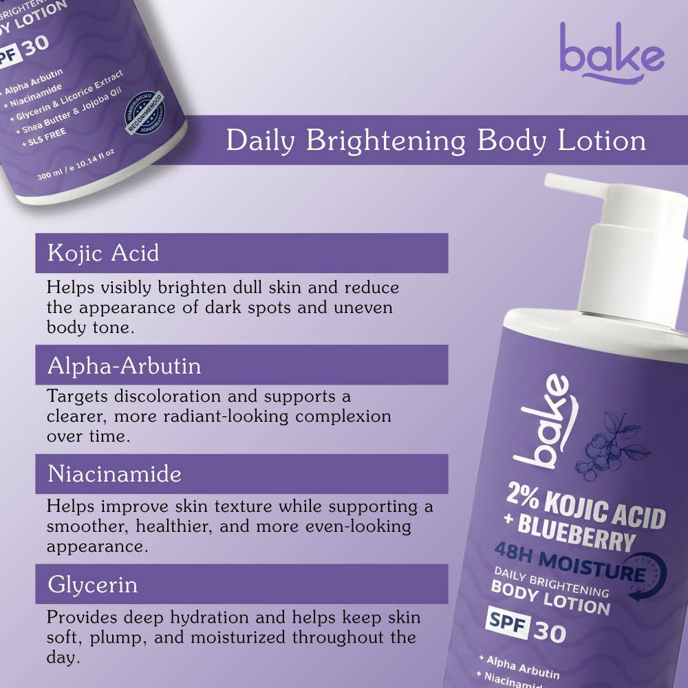 Bake 2% Kojic Acid Body Lotion SPF 30