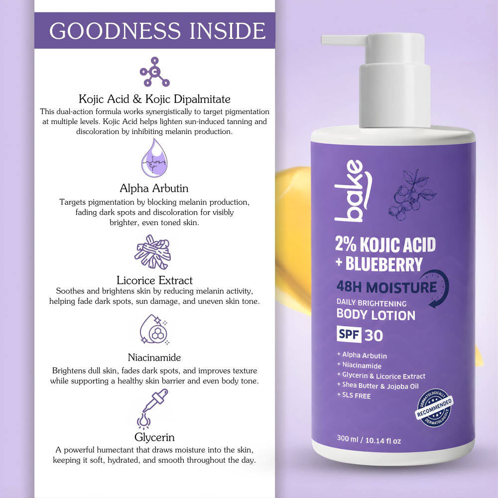 Bake 2% Kojic Acid Body Lotion SPF 30