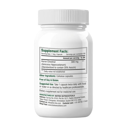 Biotrex Horse Chestnut 300Mg Veg Capsules