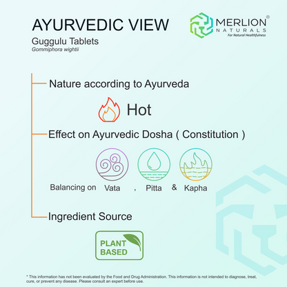 Merlion Naturals Guggulu 500mg Tablets