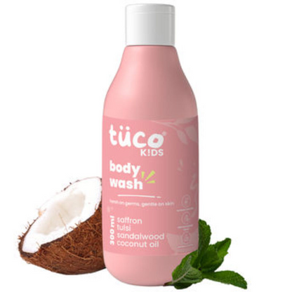 TuCo Intelligent Kids Grime Master Shower Gel With Tulsi, Saffron & Sandalwood