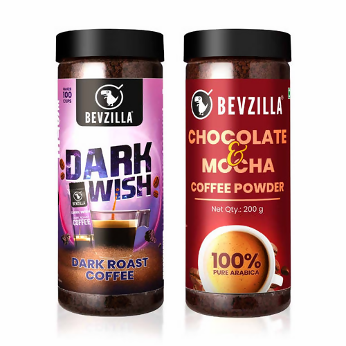 Bevzilla Chocolate & Mocha + Dark Wish Coffee Powder