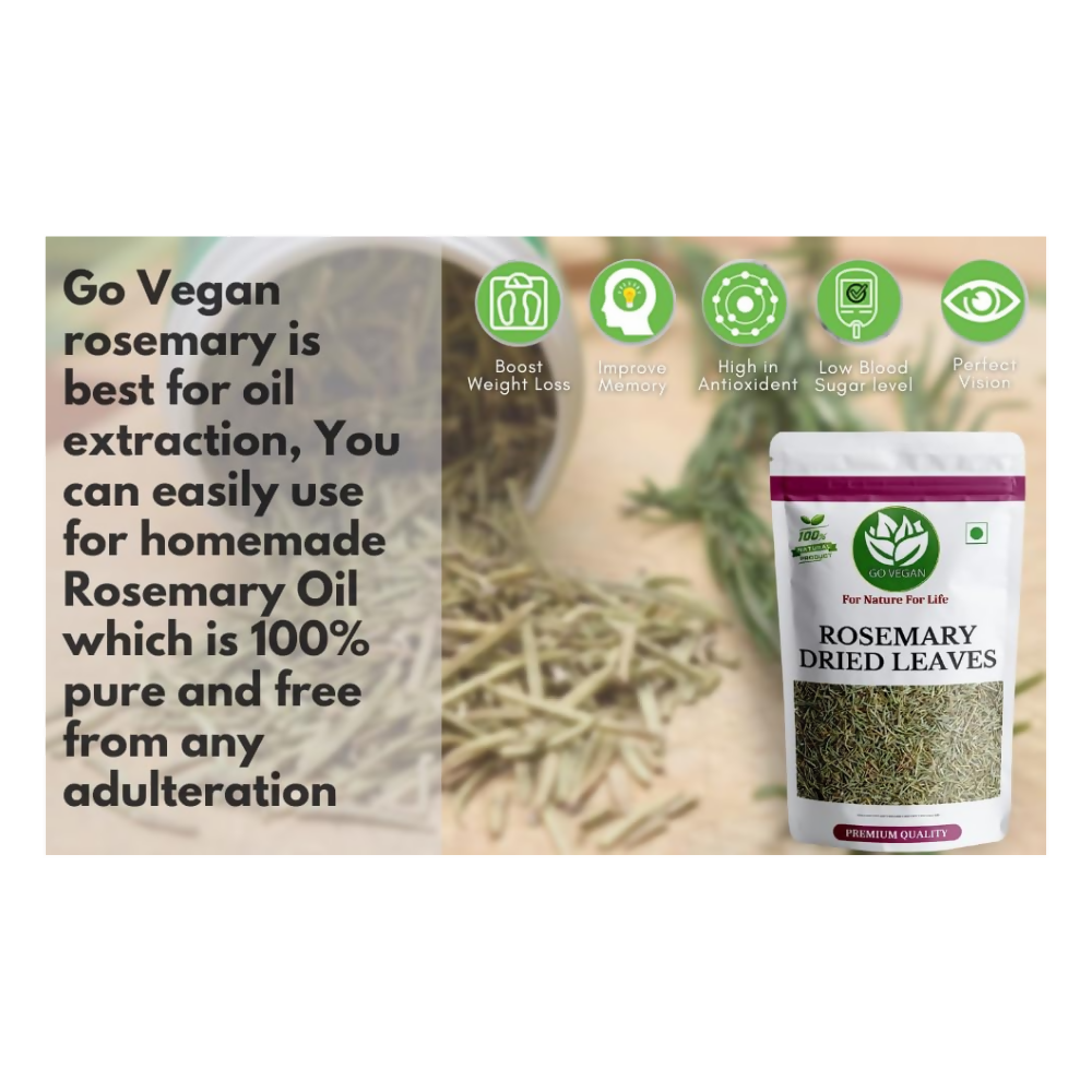 Go Vegan Rosemary Dried Leaves For Hair Growth