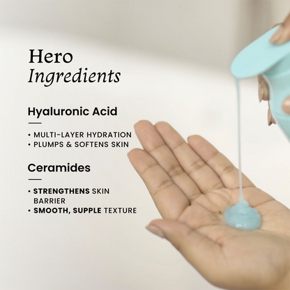 Foxtale Hydrating Body Wash With Hyaluronic Acid & Ceramides Locks In Moisture Reduces Body Odour