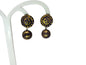 Terracotta Stud With Round Drop Earrings