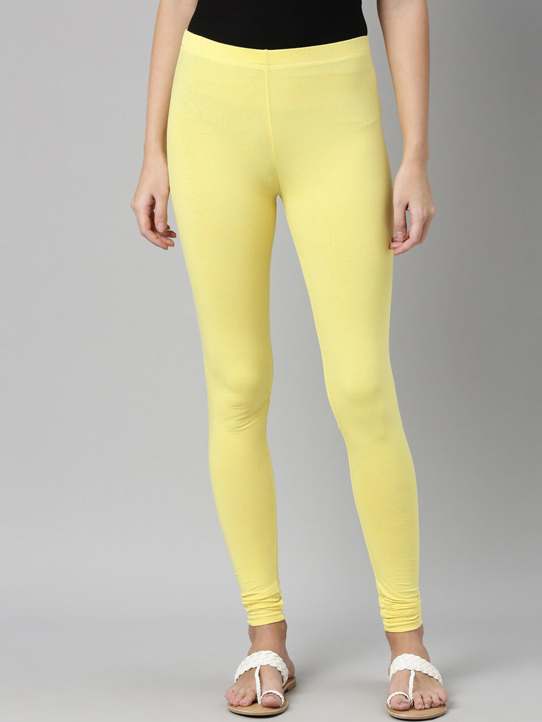 Souchii Slim Fit Churidar-Length Leggings