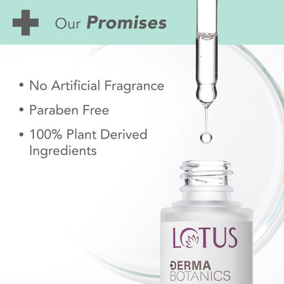 Lotus Herbals Derma Botanics Hi-Dose Serum Kojic Acid + Multi Berry, PH5.5 For Sensitive Skin
