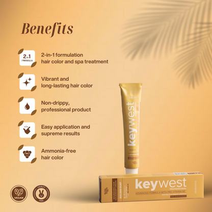 Keywest Professional Hair Color Tube - No. 4 Brown
