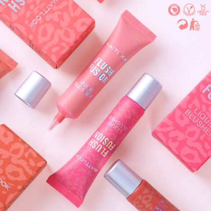 Matt Look Flush Fusion Liquid Blusher - Marshmellow Pink-01