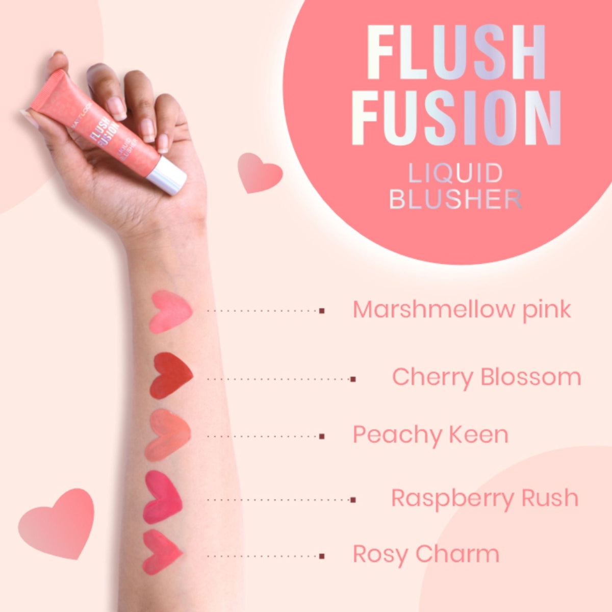 Matt Look Flush Fusion Liquid Blusher - Raspberry Rush-04