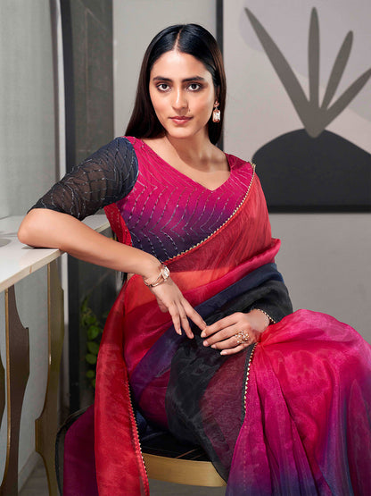 Tikhi Imli Organza Saree