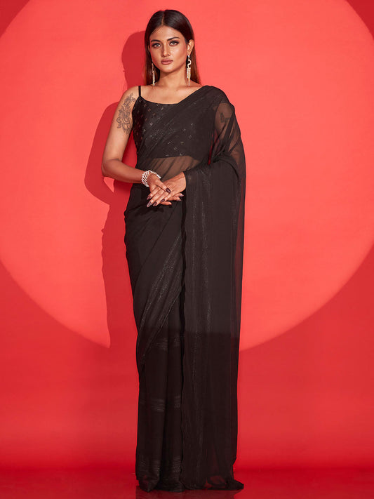 Tikhi Imli Zari Striped Saree
