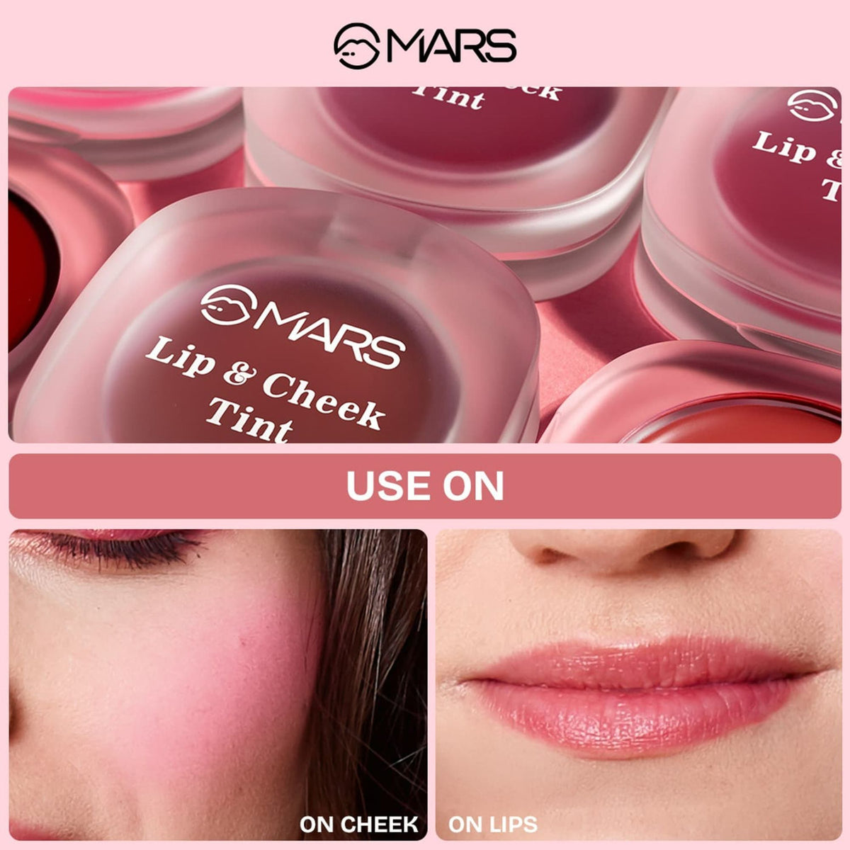 MARS Cosmetics Lip & Cheek Tint for Bold Pop Color - 03-Cinnamon Glow