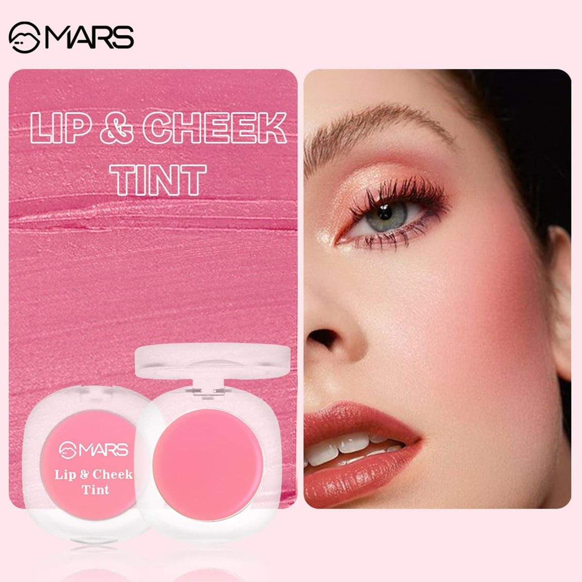 MARS Cosmetics Lip & Cheek Tint for Bold Pop Color - 03-Cinnamon Glow