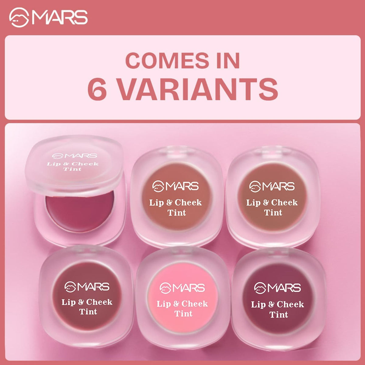 MARS Cosmetics Lip & Cheek Tint for Bold Pop Color - 04-Ruby Red